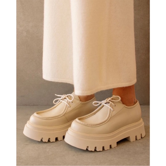 ALOHAS Shoes - ALOHAS Leather Tycoon Loafers Platform Ivory Cream Size 41 Size 10 Size 10.5